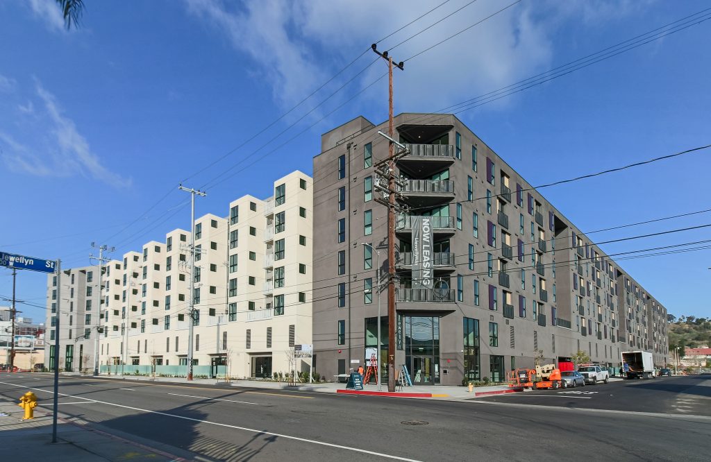 Exterior of Llewellyn Apartments is Nearly Finished at 1101 North Main