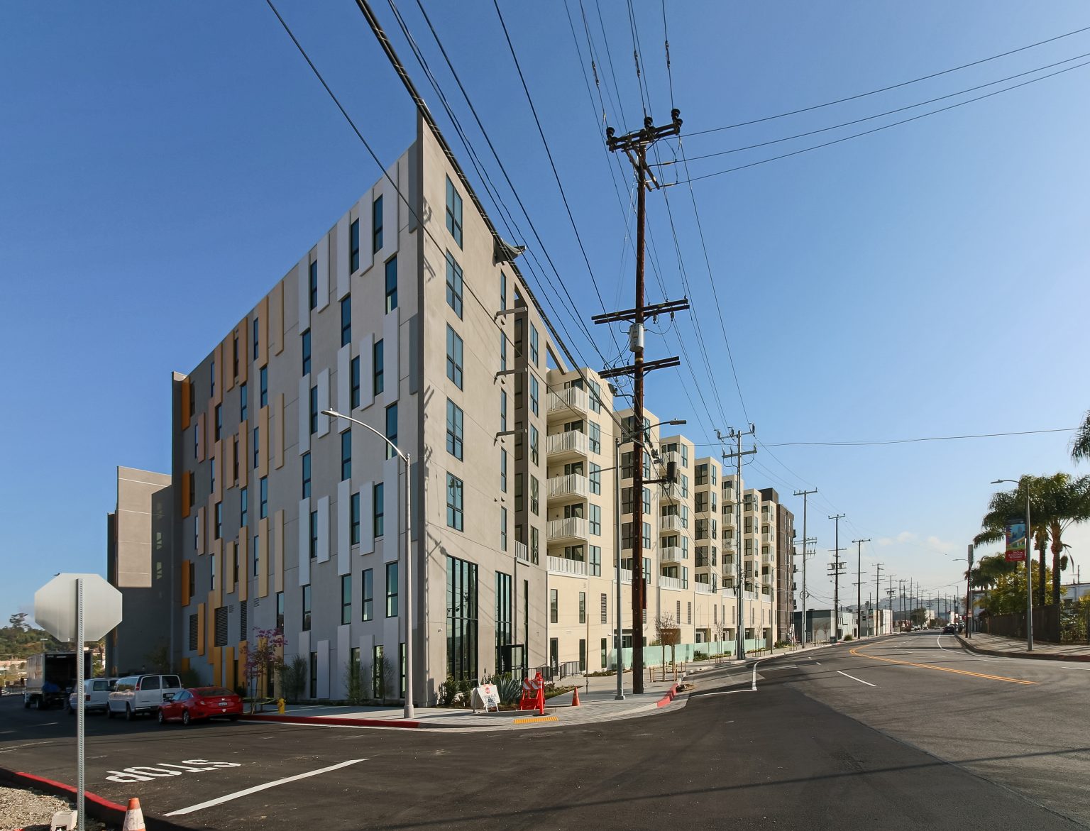 Exterior of Llewellyn Apartments is Nearly Finished at 1101 North Main