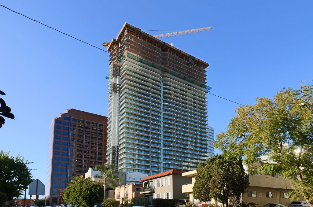Exterior of "The Landmark," at 11750 West Wilshire Boulevard, in West