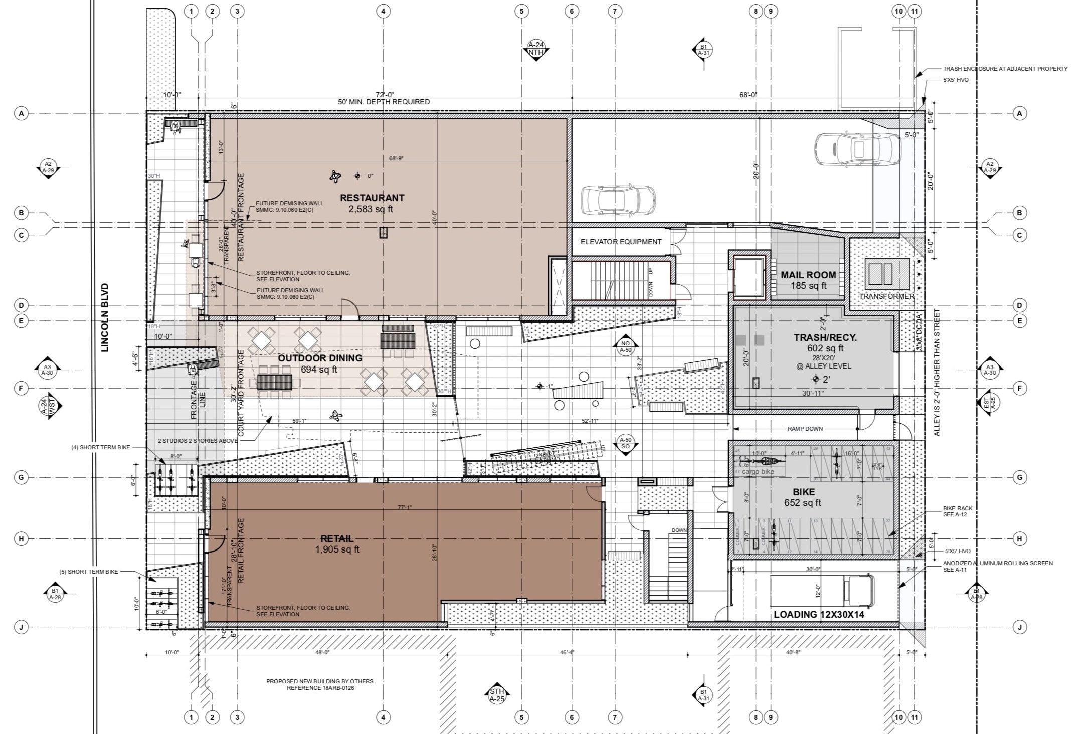 1427-31 Lincoln Boulevard First Floor Plan