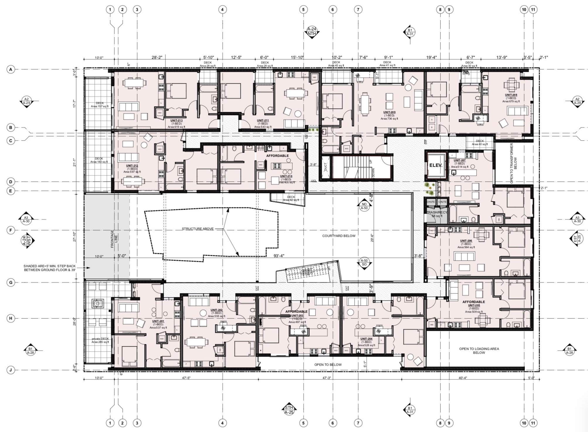 1427-31 Lincoln Boulevard Second Floor Plan