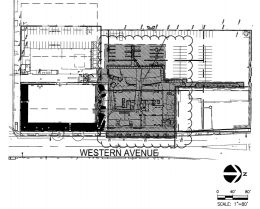 2221 South Western Avenue. Rendering by Neil M. Denari Architects.