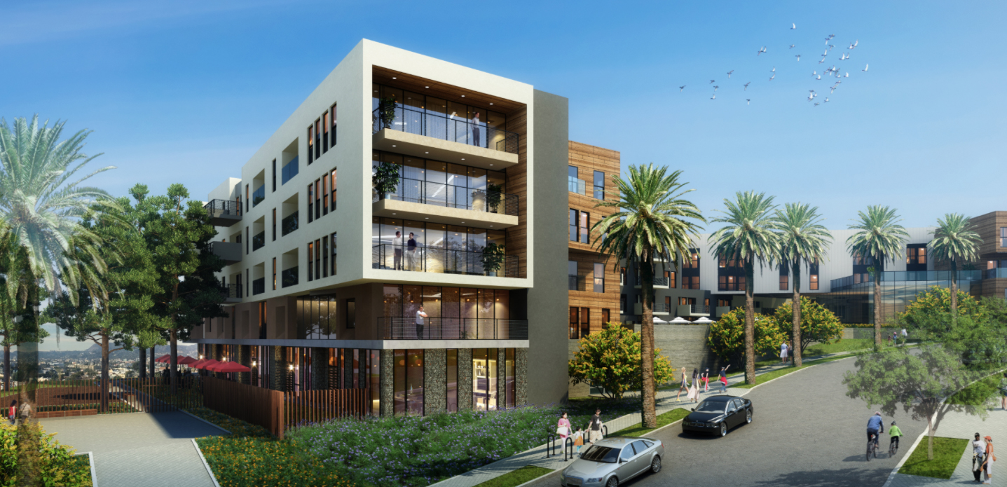 235 North Hoover Street in Rampart Village. Rendering by Carrier Johnson + CULTURE.