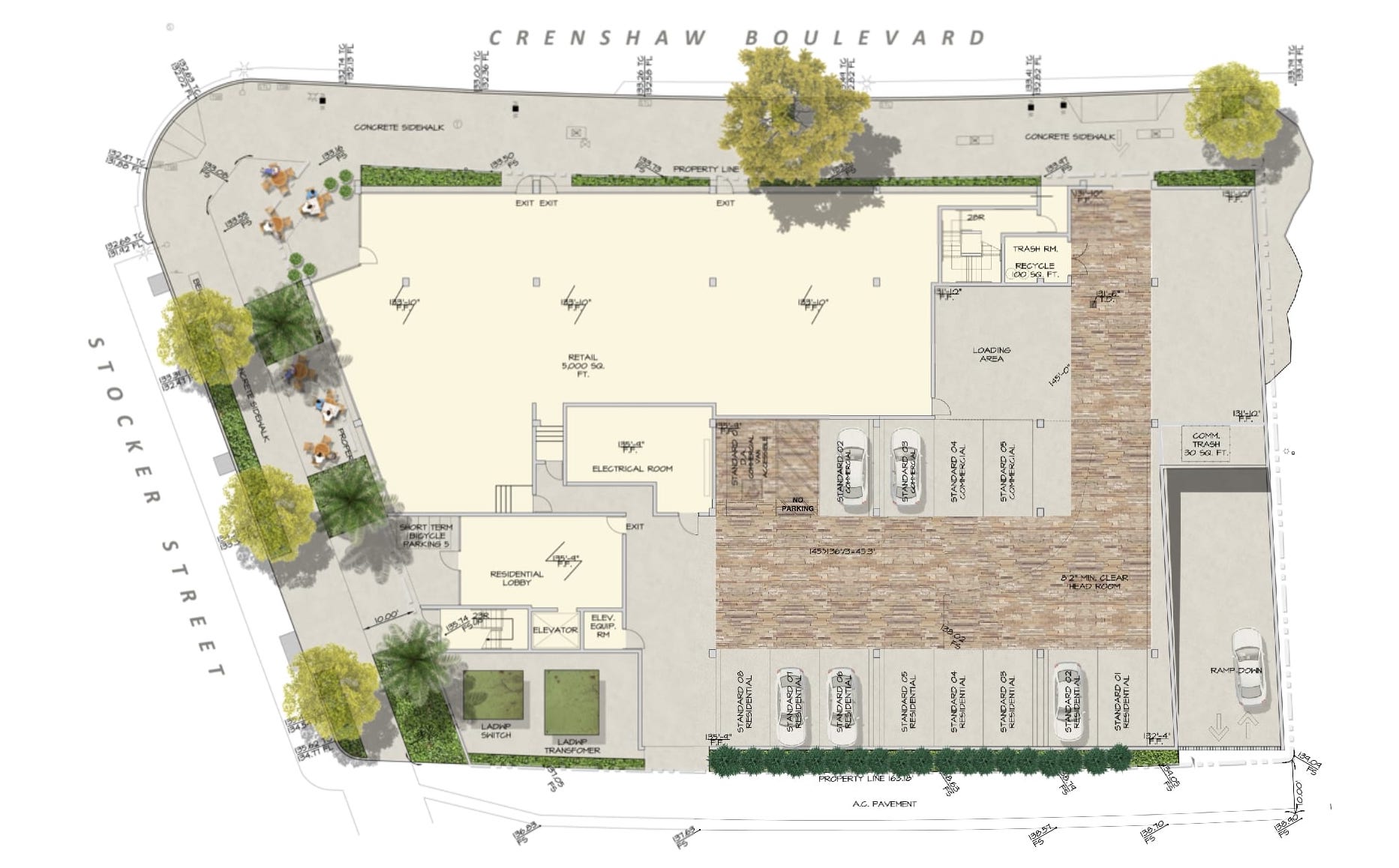 3600 Stocker Street Landscape Plan