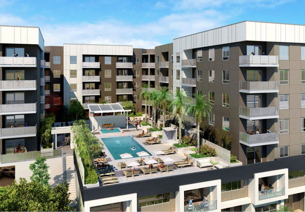 Exterior of “Essence Apartments” is Wrapping Up at 6041 Variel Avenue