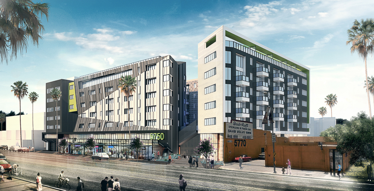 5750 Hollywood Boulevard. Rendering by Carrier Johnson + CULTURE.