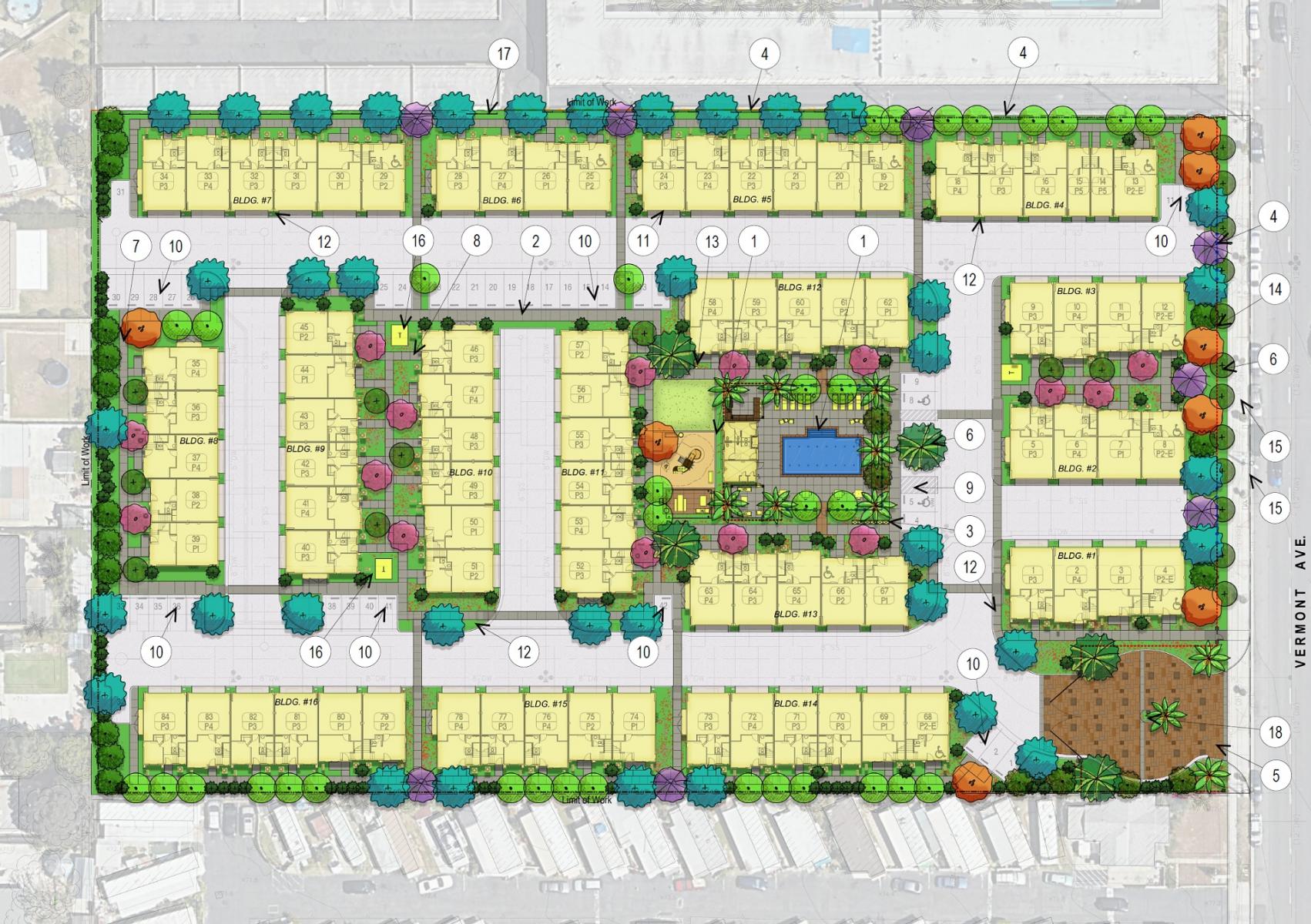 13615-13633 South Vermont Avenue Site Plan