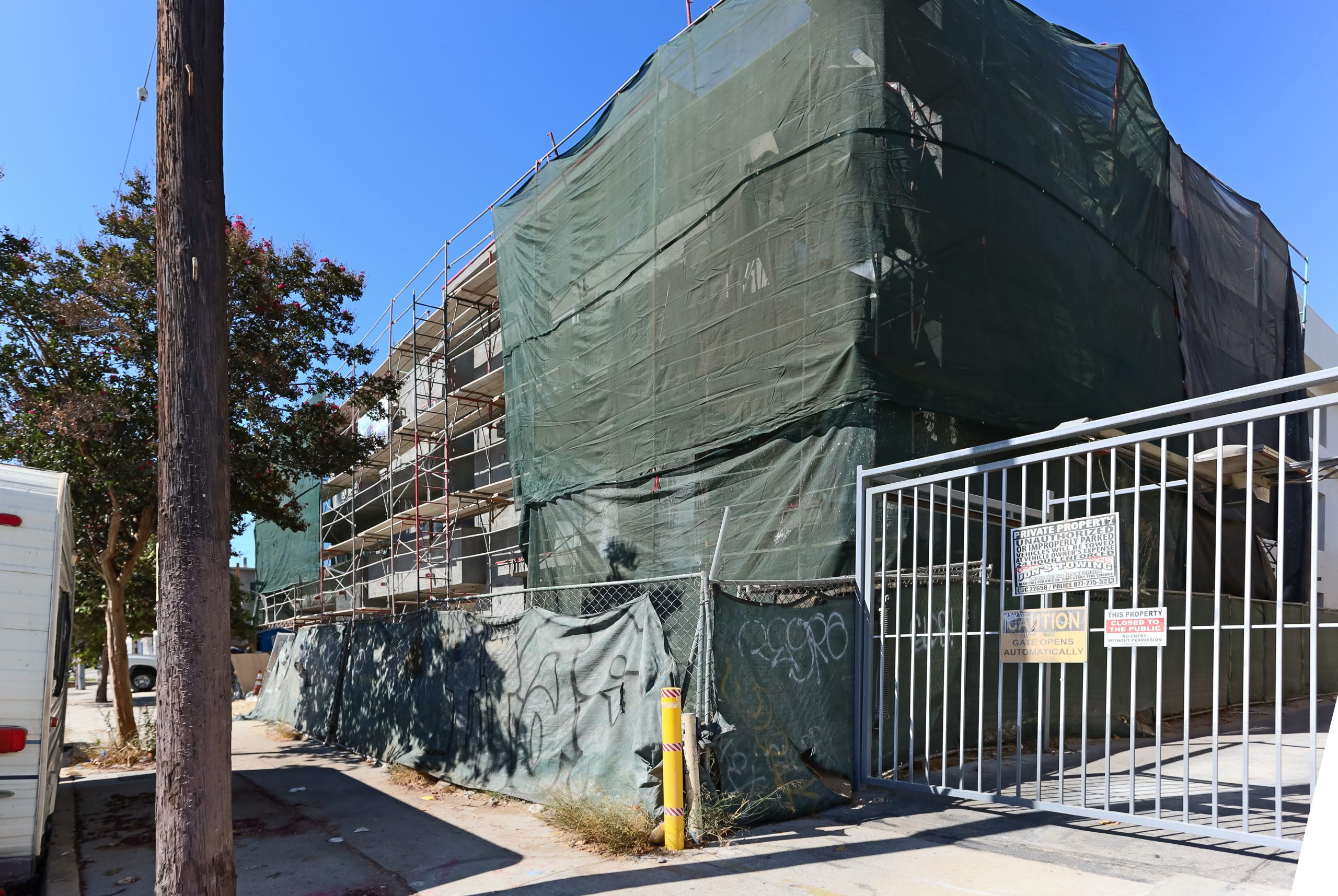 Exterior Wrapping up at 5501 North Laurel Canyon Boulevard, in Valley  Village - LA YIMBY