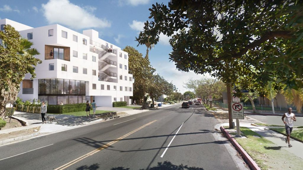 Apartments Under Construction At 726 South Wilton Place, Koreatown, Los Angeles