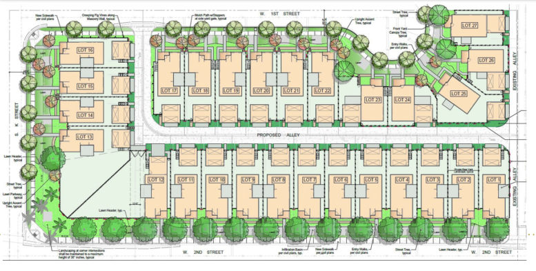 Twenty-seven New Homes Proposed for 1101 West Second Street, in Oxnard ...