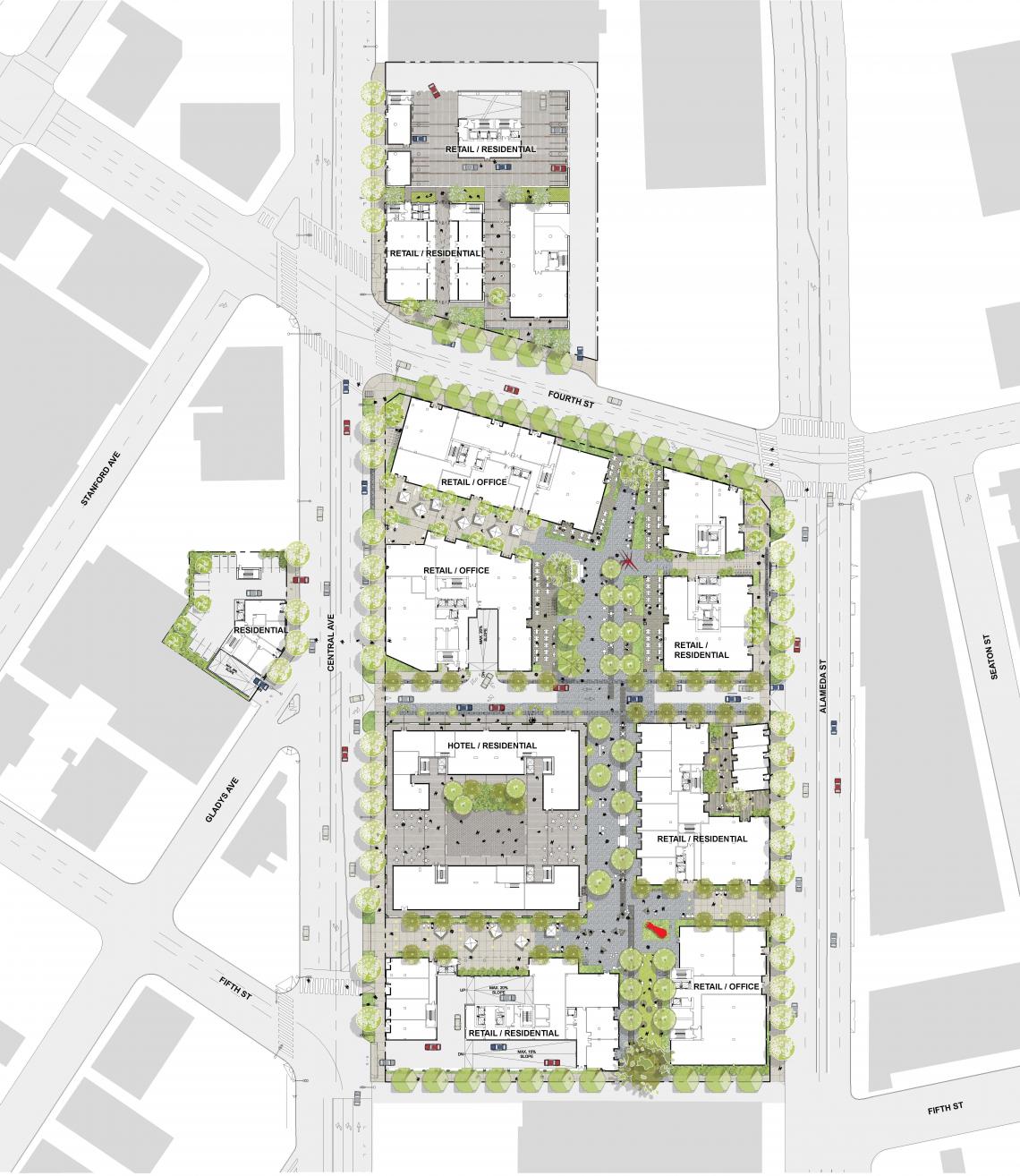 Fourth & Central Site Plan