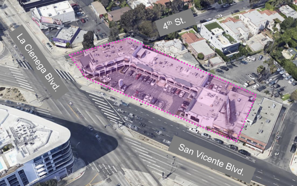 MixedUse Proposed at 432 South San Vicente Boulevard, Beverly Grove