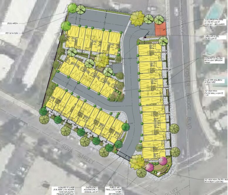 Townhomes Approved at 7360 Foster Bridge Boulevard, Downey