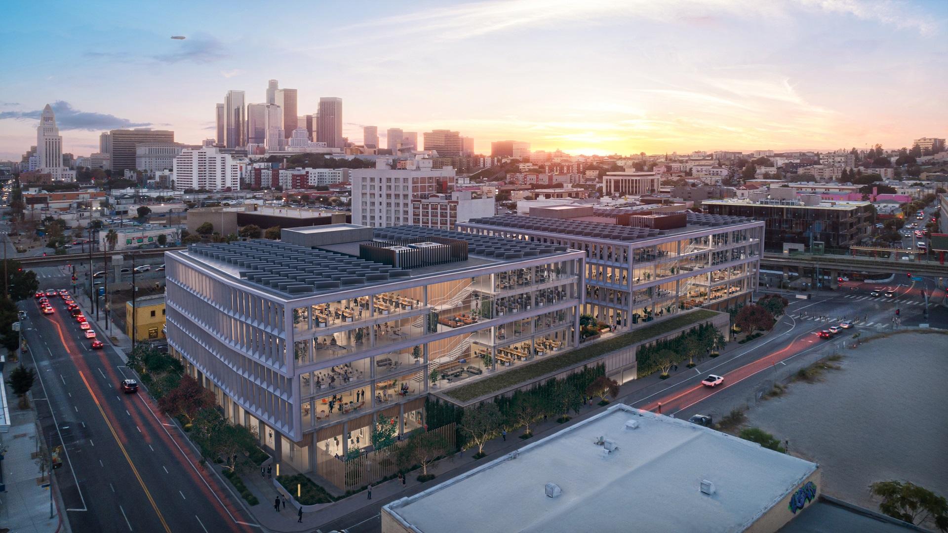 130 West College Street Aerial View