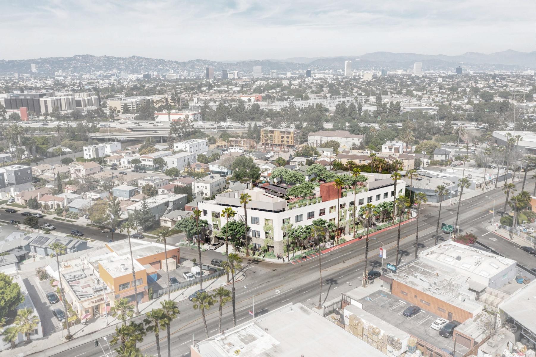 5835 Washington Boulevard Aerial View