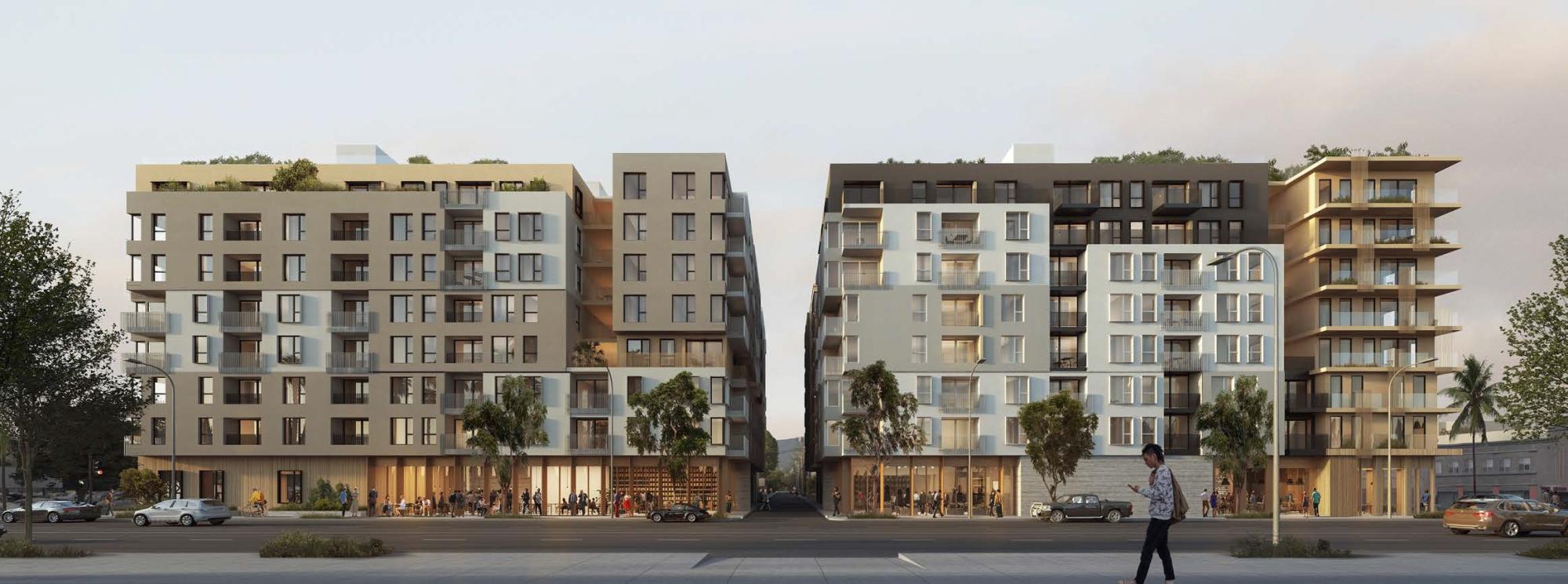 1801 and 1819 Santa Monica Boulevard Elevation