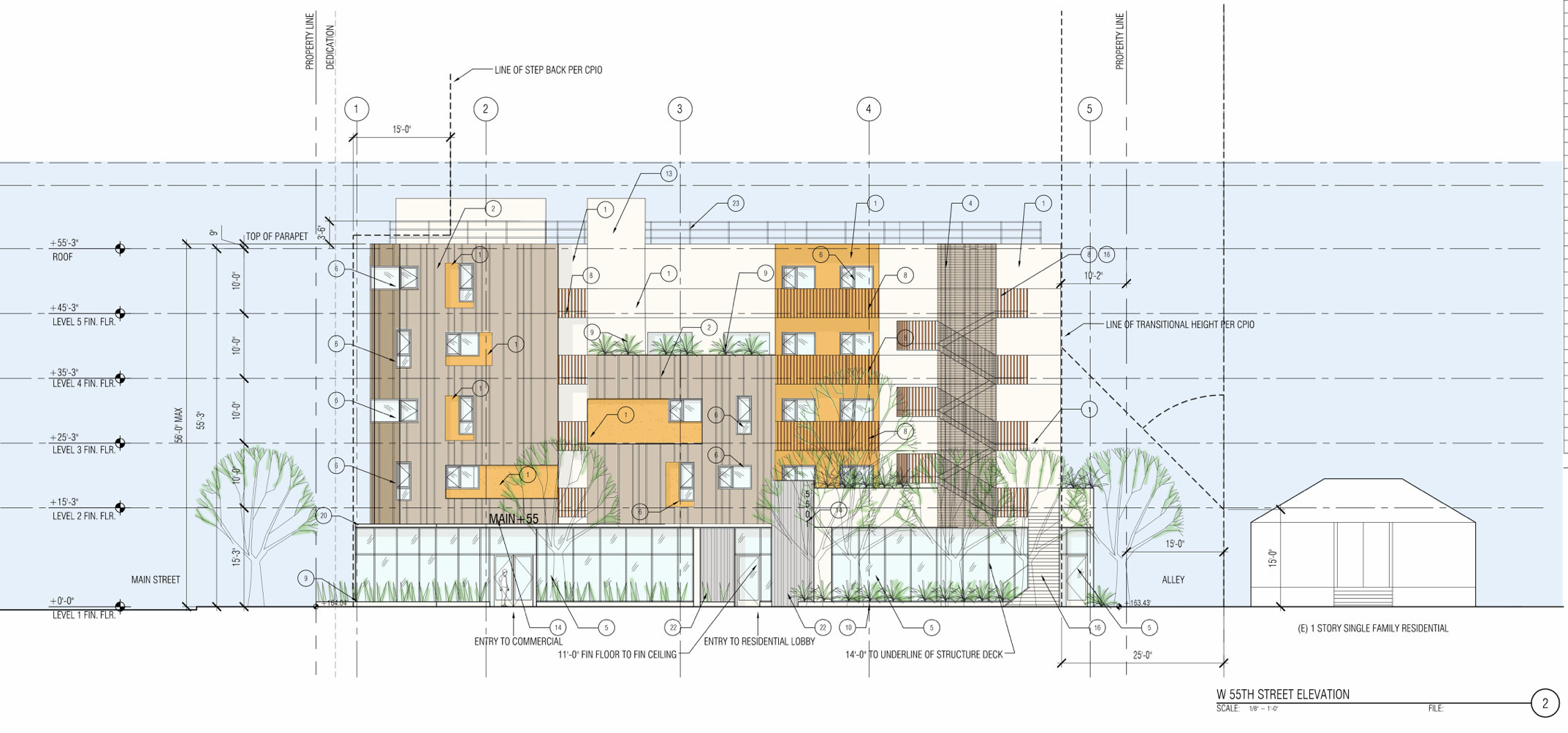 5501 South Main Street Elevation