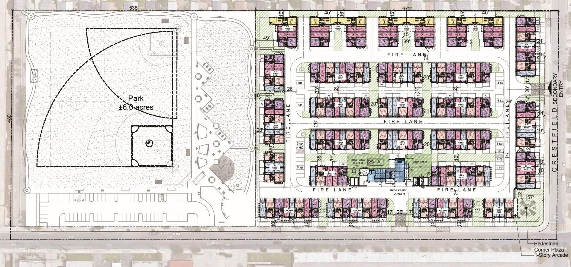 1433 Crestfield Drive Site Plan