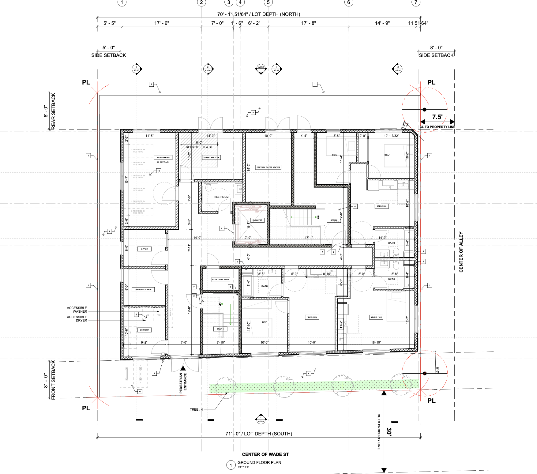 3990 Wade Street Ground Floor Plan