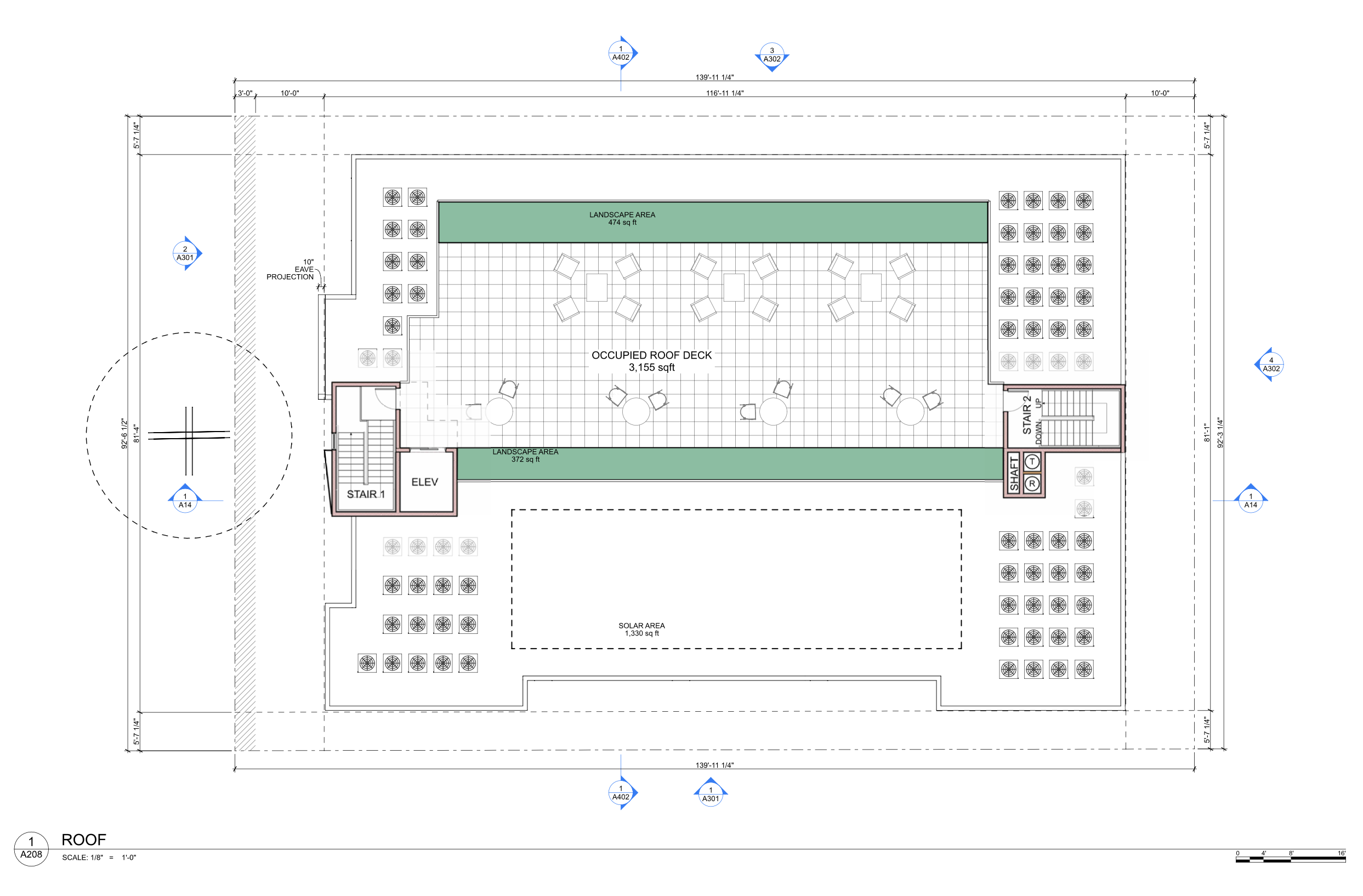 6100 Hazeltine Avenue Roof Plan