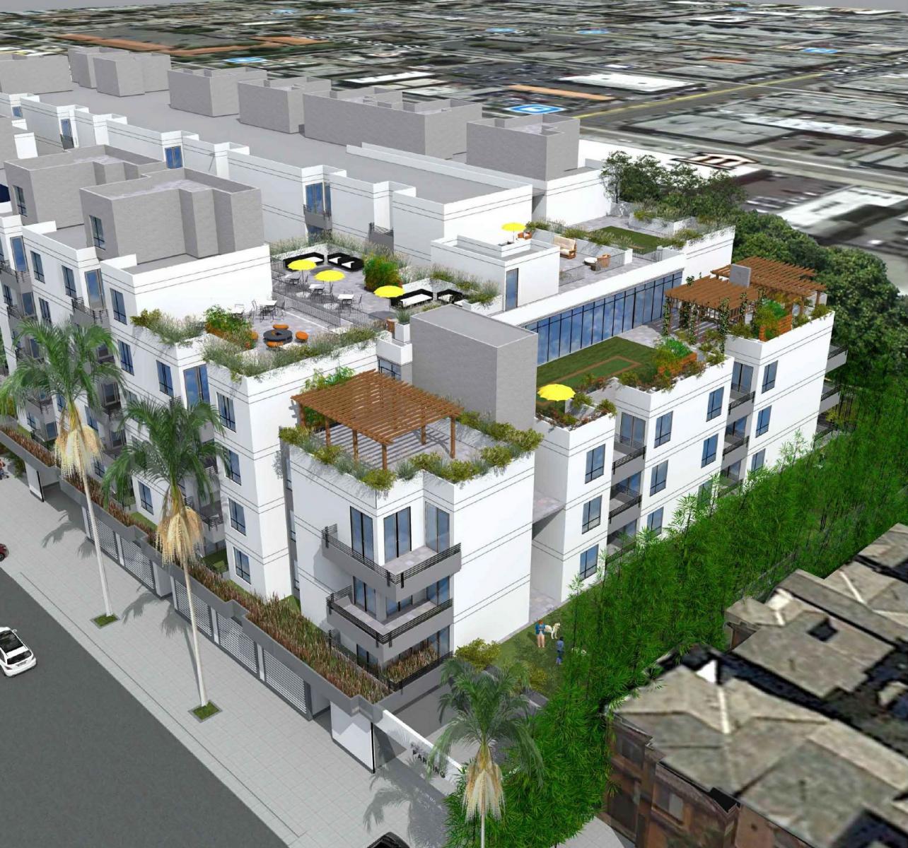 6569 Van Nuys Boulevard Aerial View