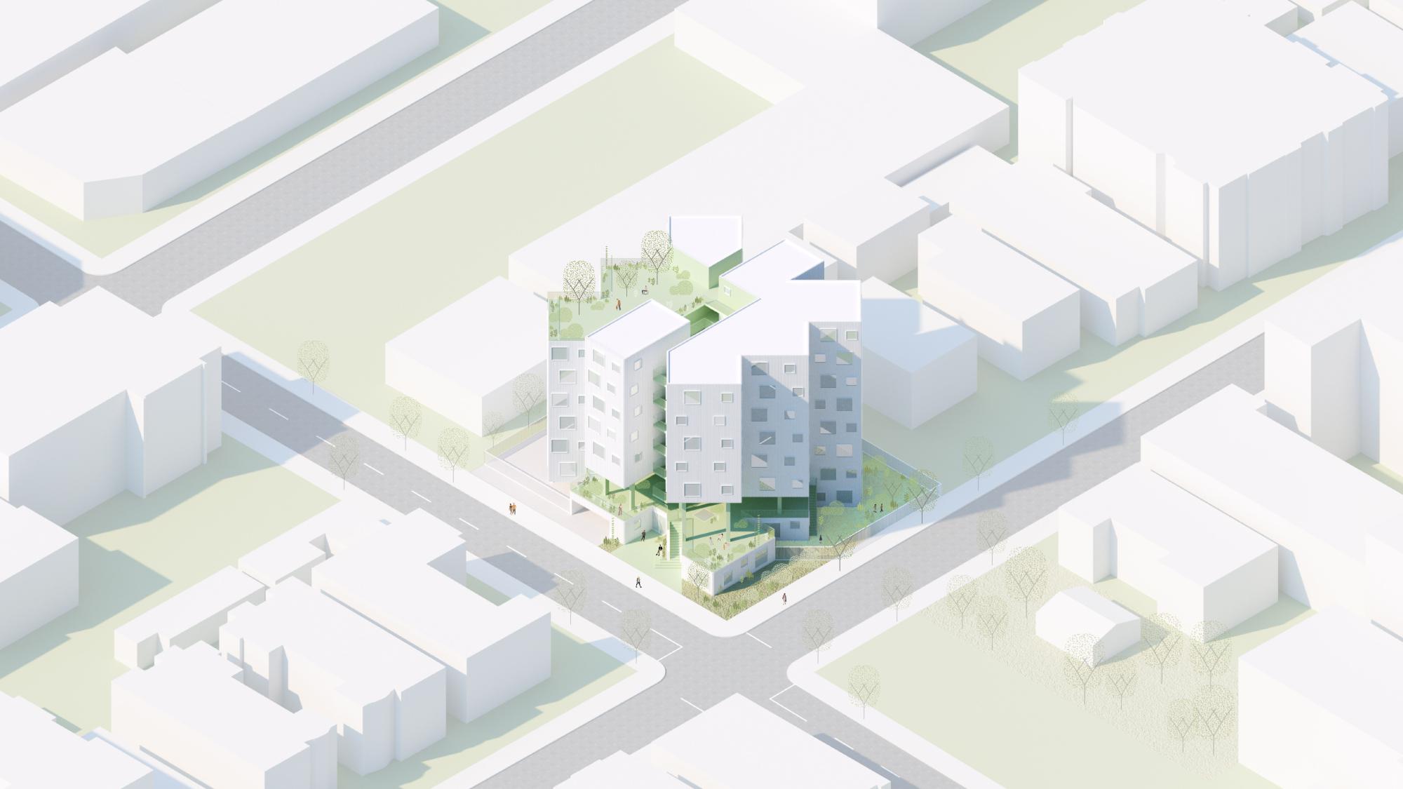 2900 Francis Avenue Aerial View