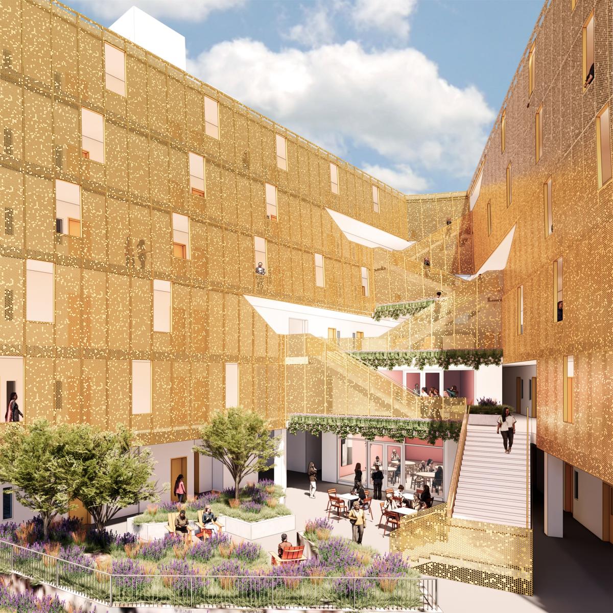 501 East 5th Street Courtyard