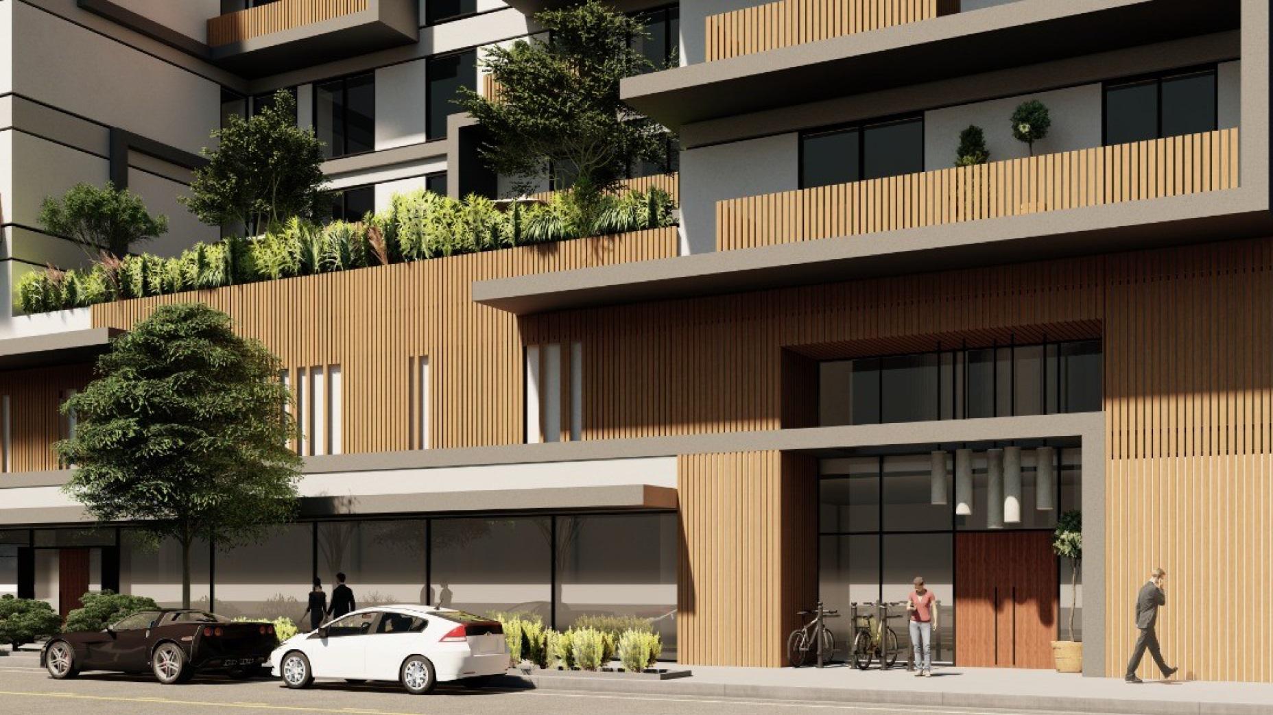 5879 West Pico Boulevard Facade Detail