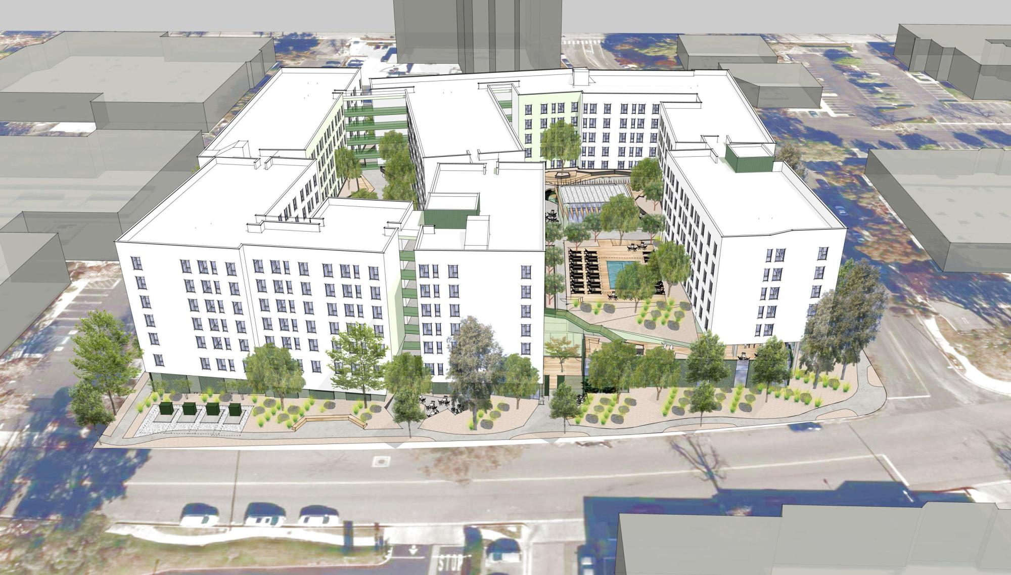 21155 West Califa Street Aerial Drawing