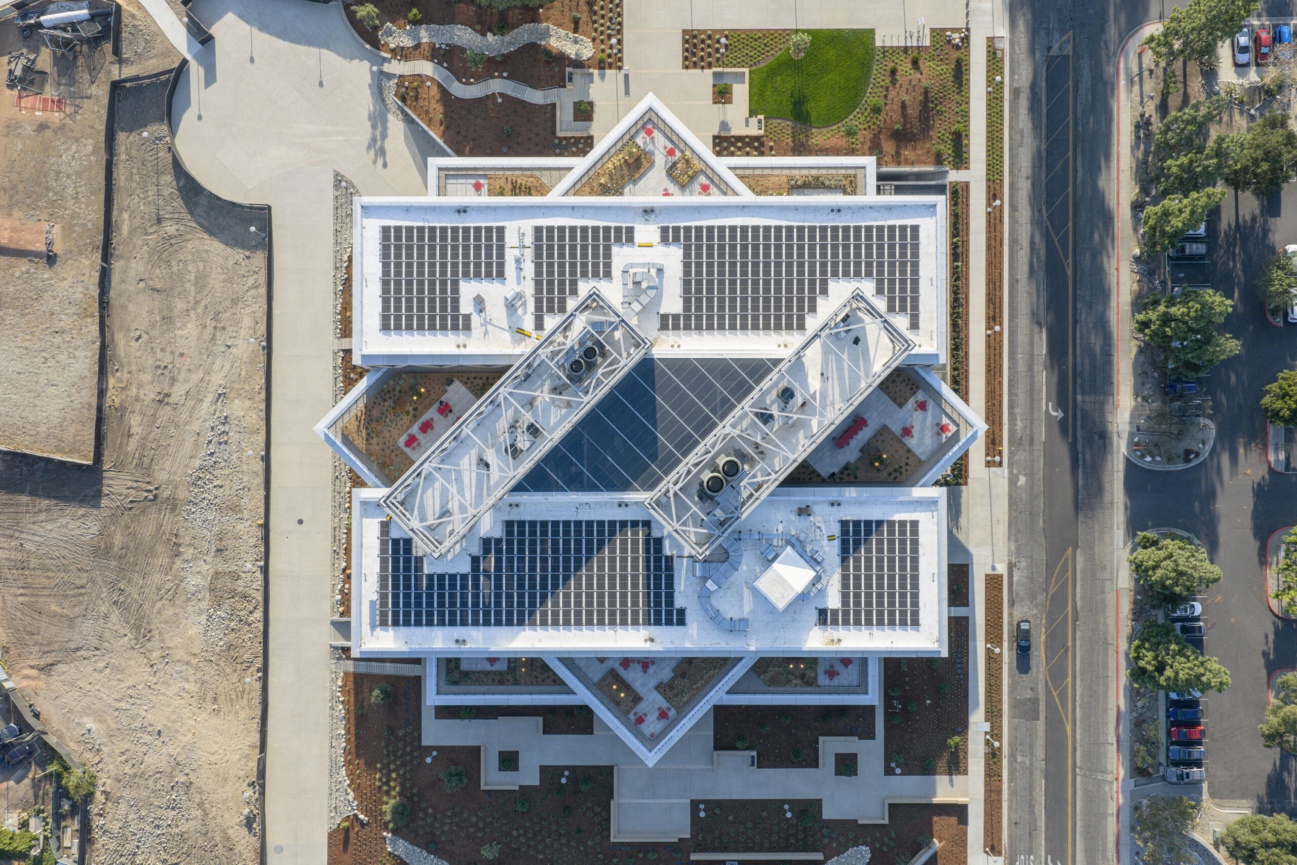 Claremont McKenna College Robert Day Sciences Center Aerial View