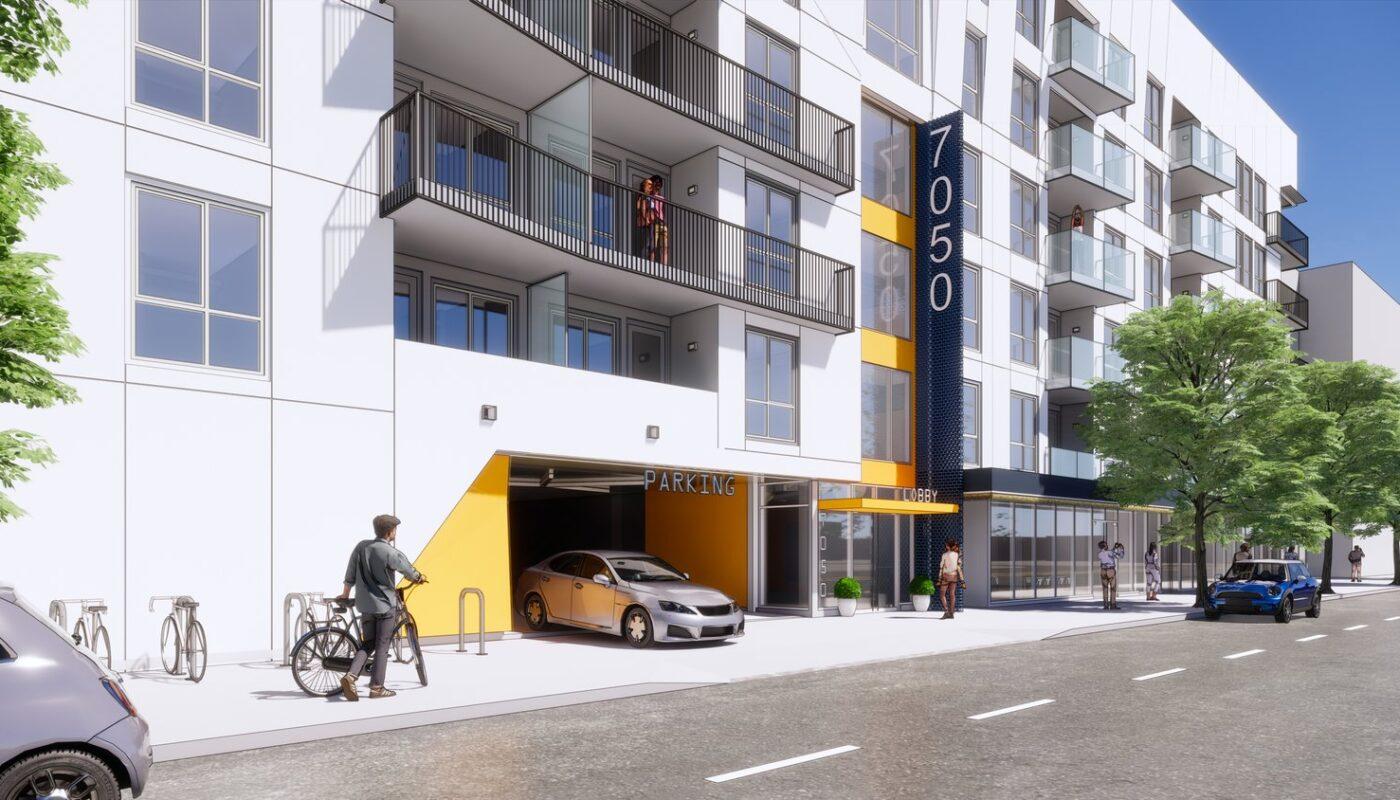 7050 Van Nuys Boulevard Parking Entrance