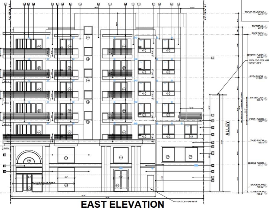 11601 West Pico Boulevard East Elevation