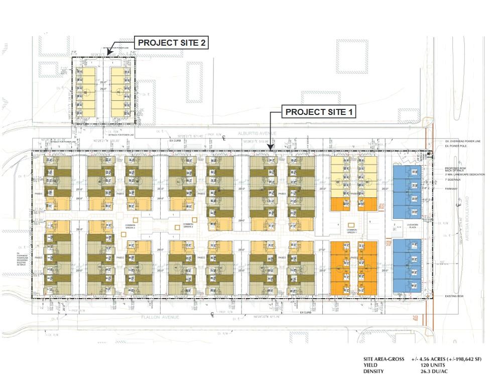 11709 Artesia Boulevard and 17212 Alburtis Avenue Site Plan
