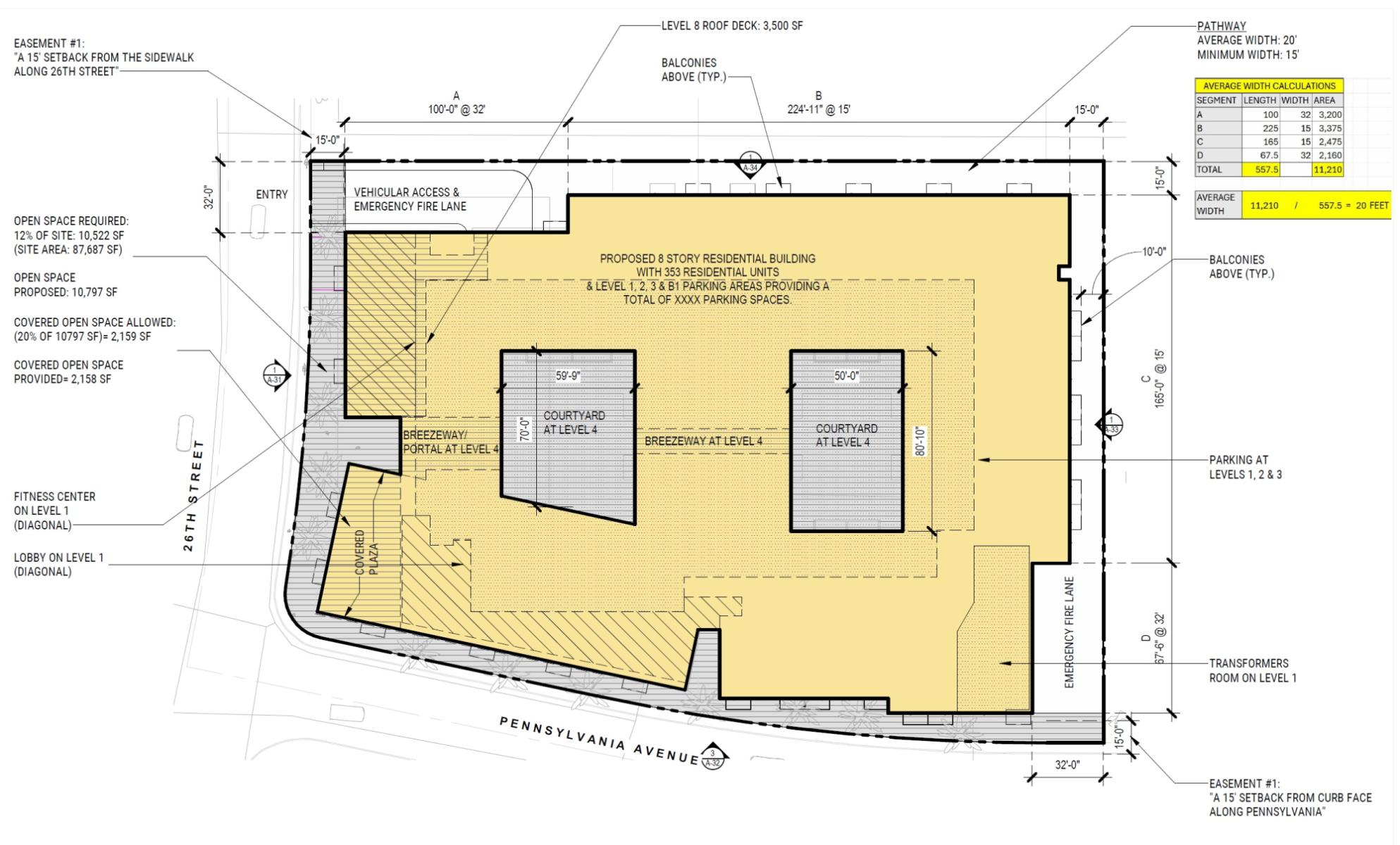 1633 26th Street Site Plan