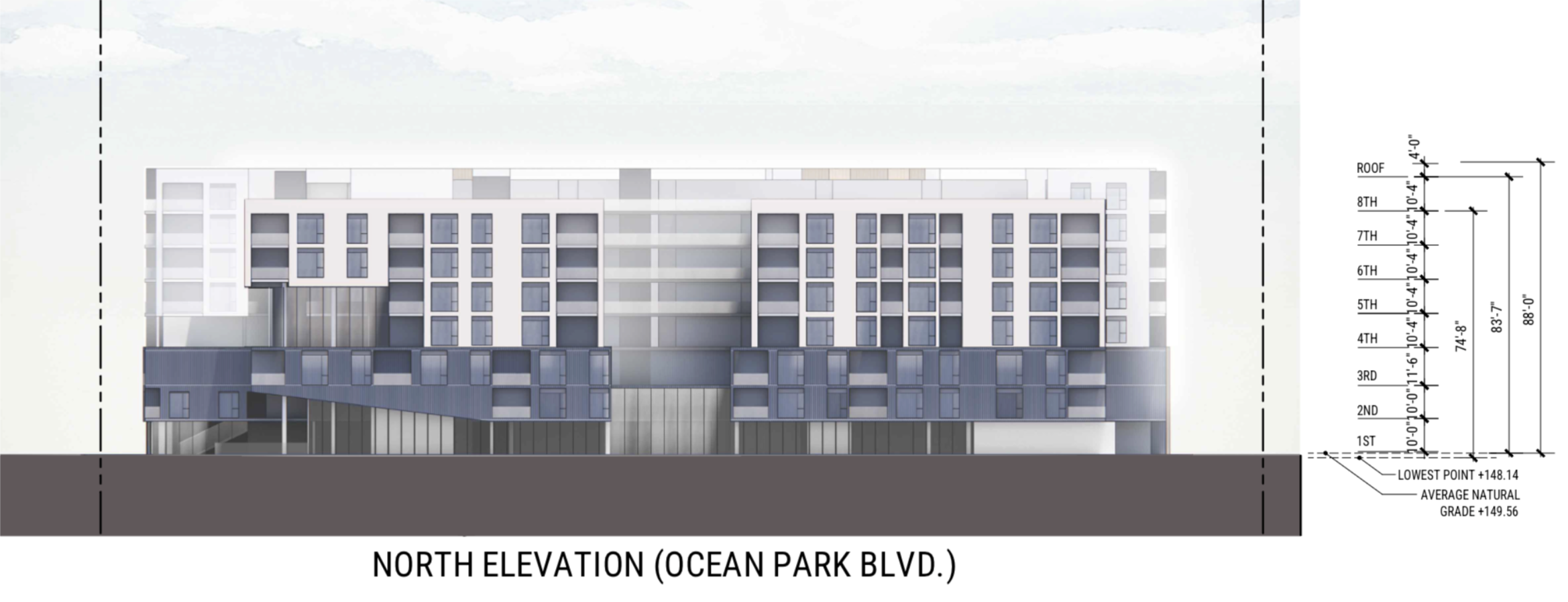 2716 Ocean Park Boulevard North Elevation