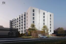 414 South Crocker Street Night View