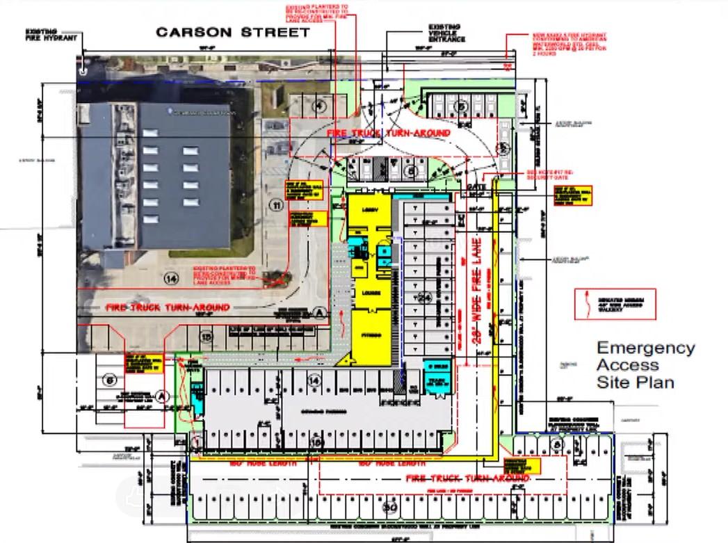 438 West Carson Street Site Plan
