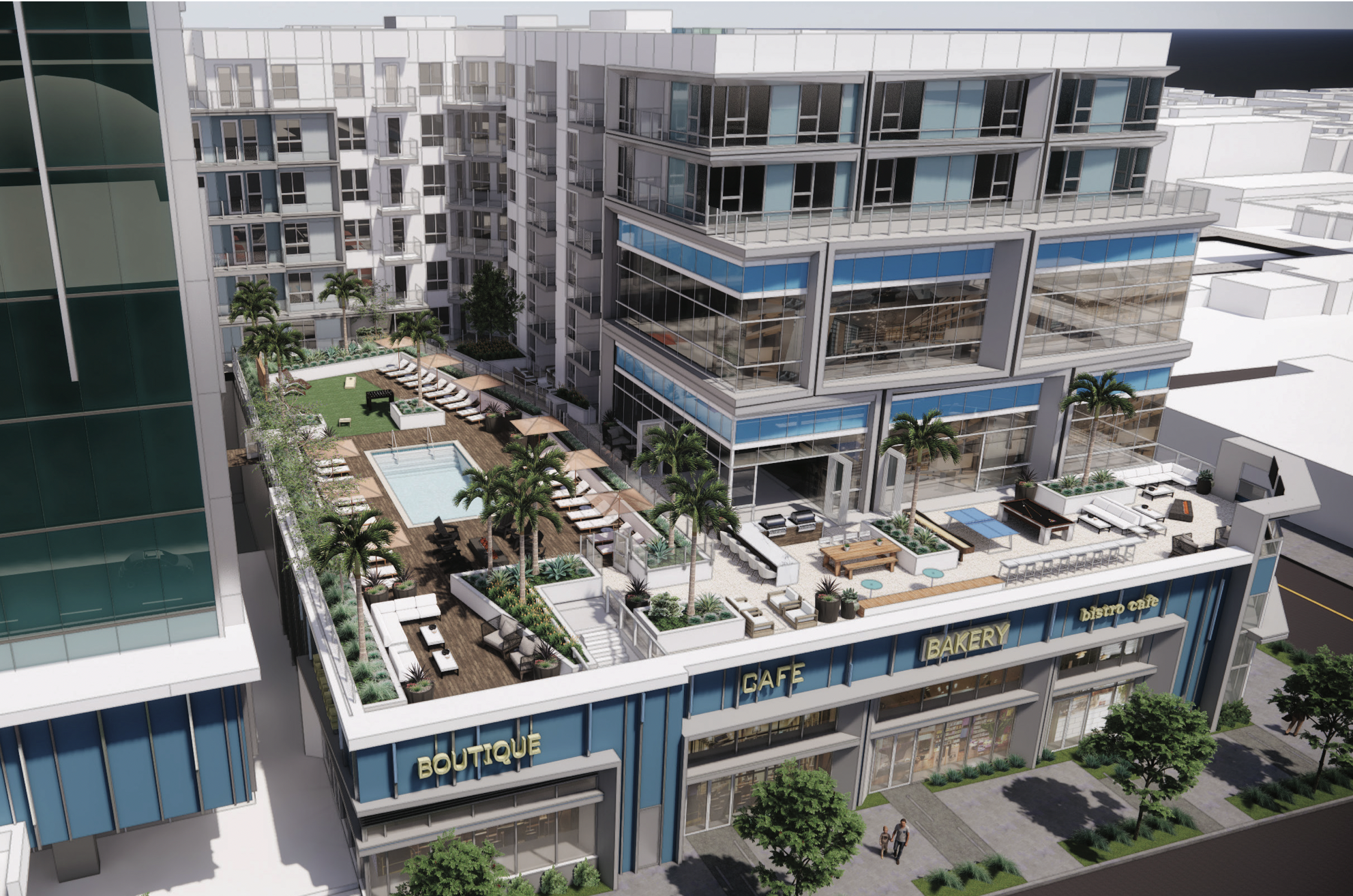 6266 West Sunset Boulevard Amenity Deck