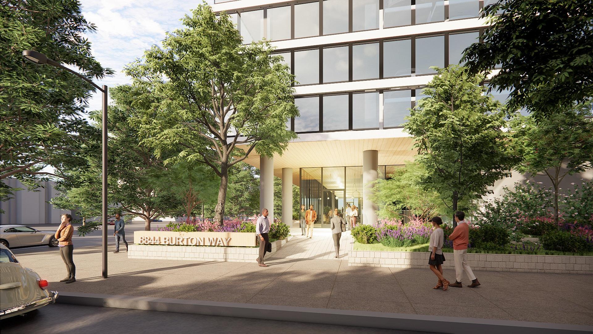 8844 Burton Way Entrance