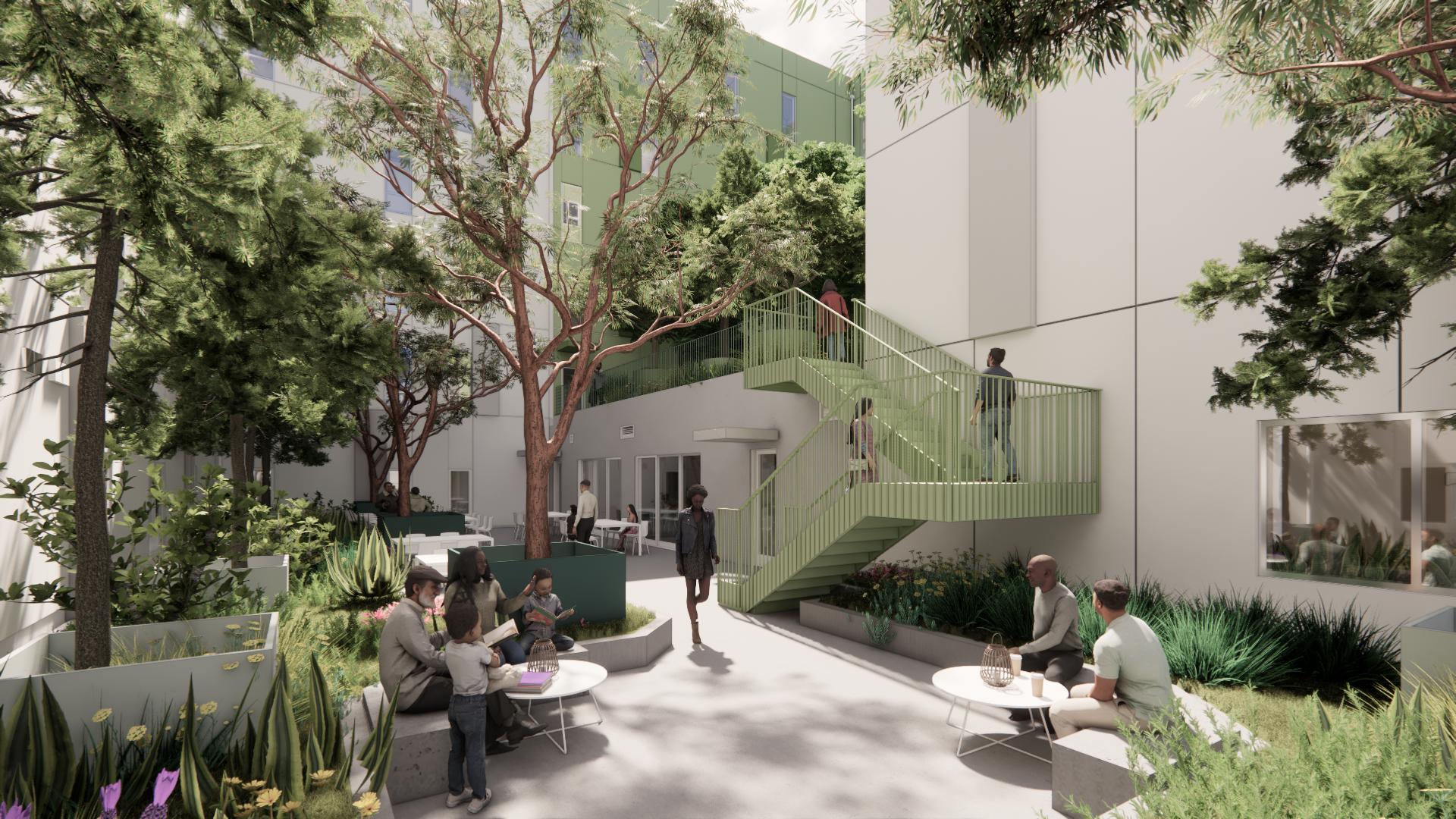 1141 North Vermont Avenue Outdoor Common Area