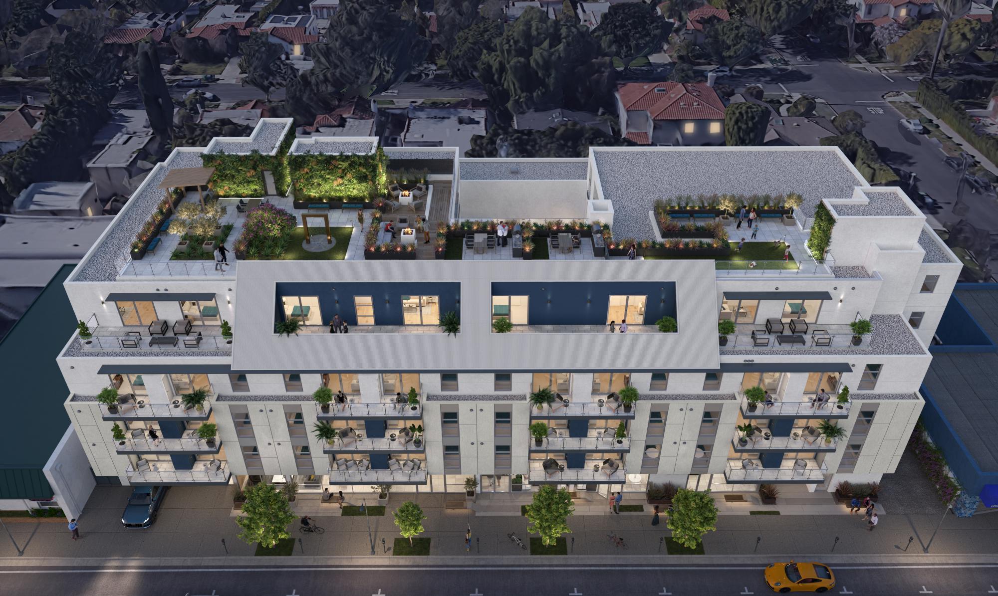 2107 South Westwood Boulevard Aerial View