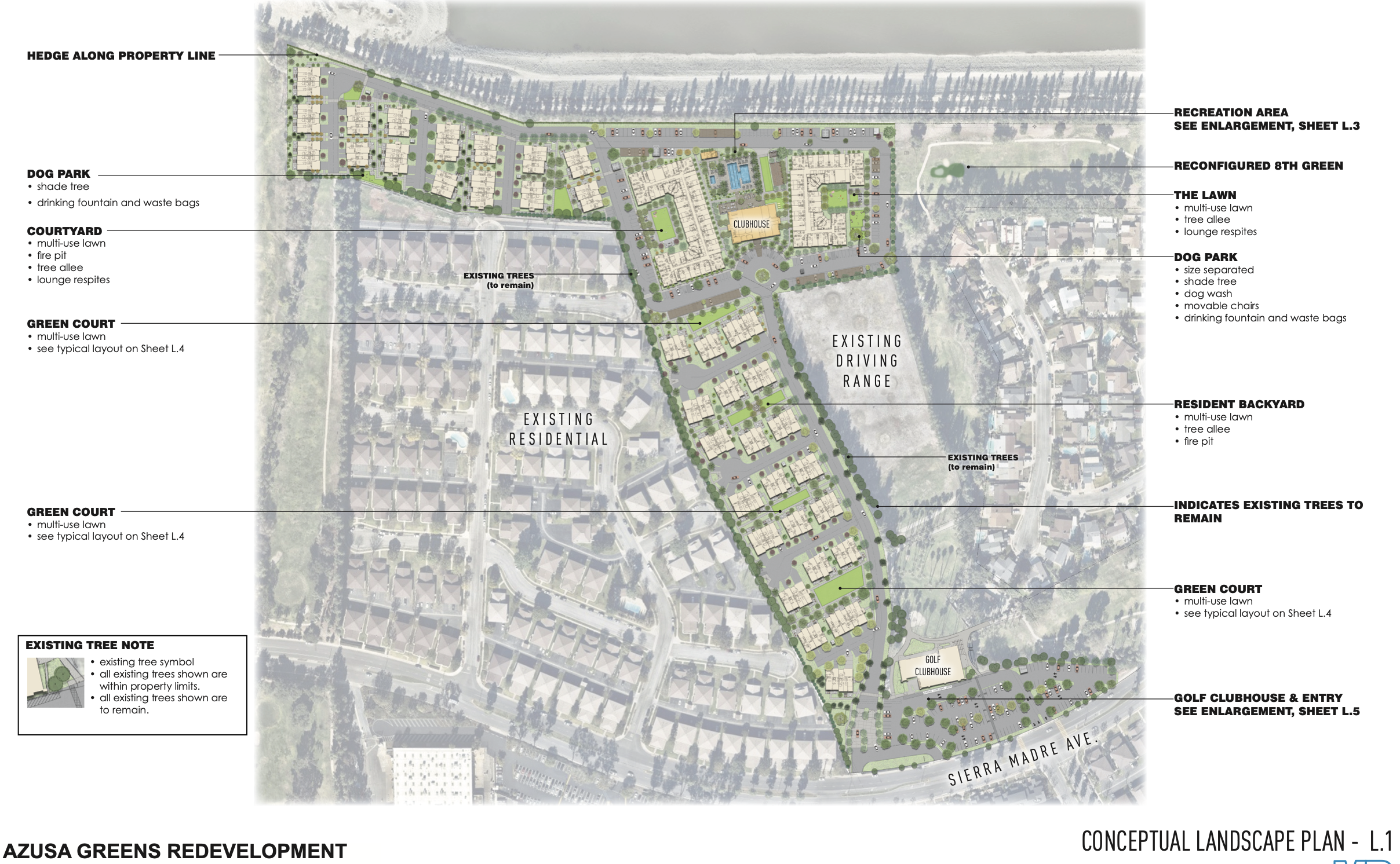 919 Sierra Madre Avenue Landscape Plan