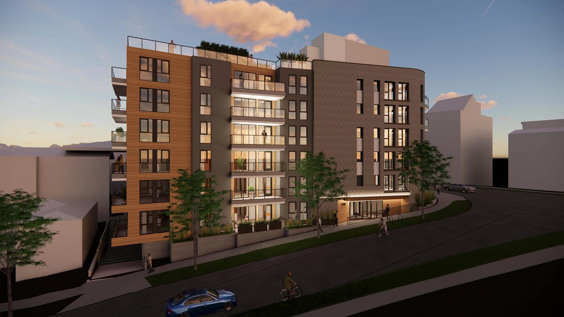 8760 Shoreham Drive Night View