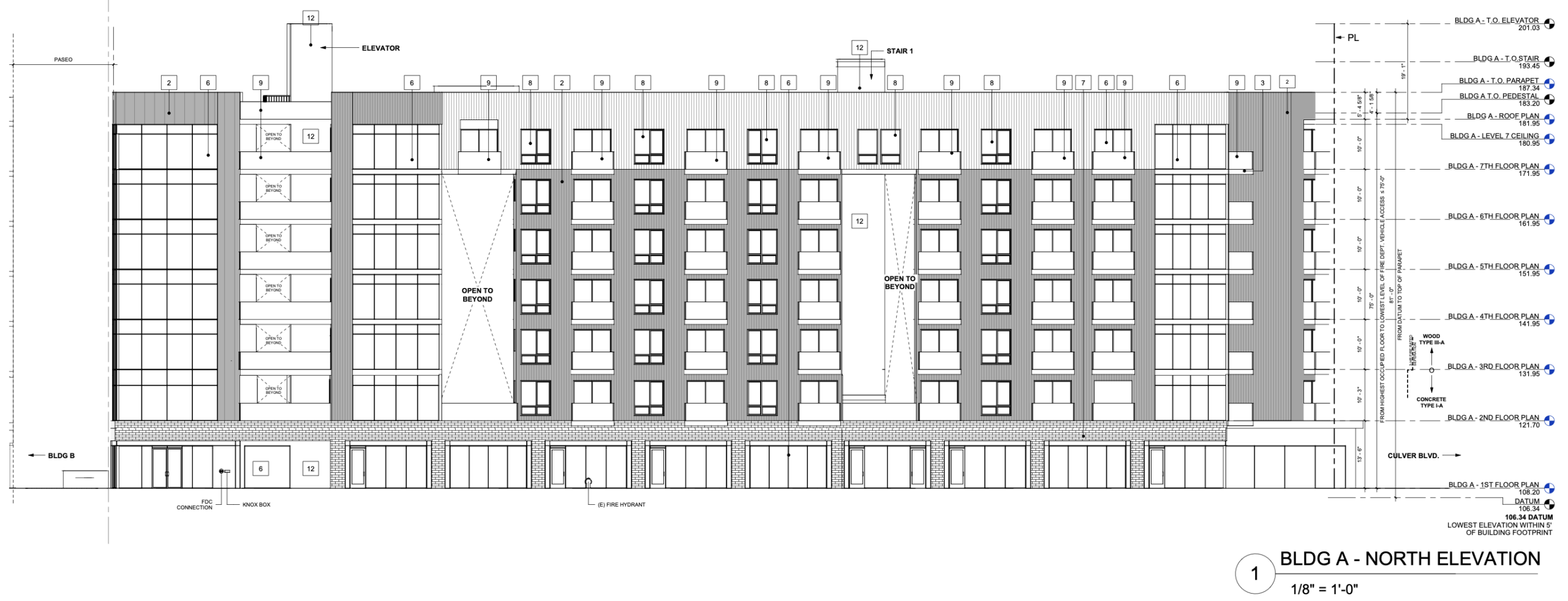 9000-9020 Venice Boulevard Building A North Elevation
