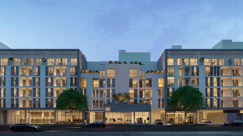 55 North La Cienega Boulevard Facade