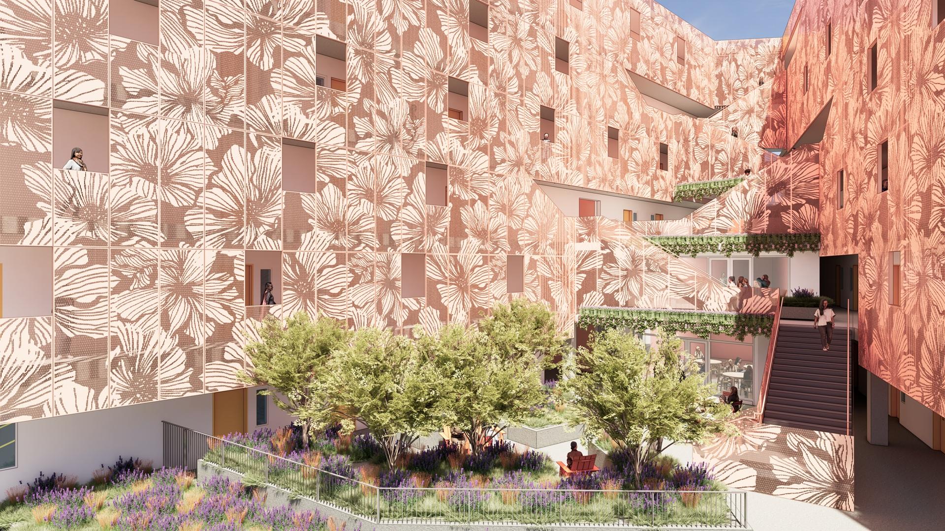 501 East 5th Street Courtyard