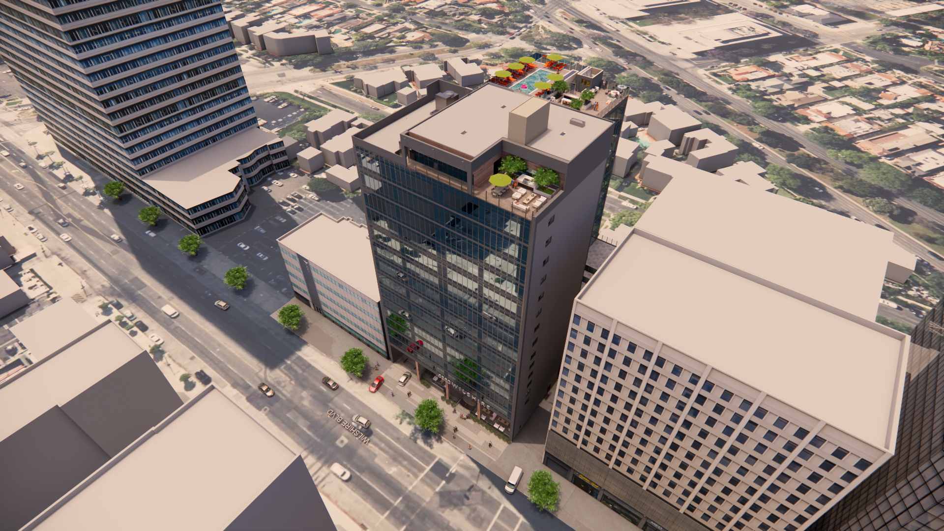 6380 Wilshire Boulevard Rooftop View