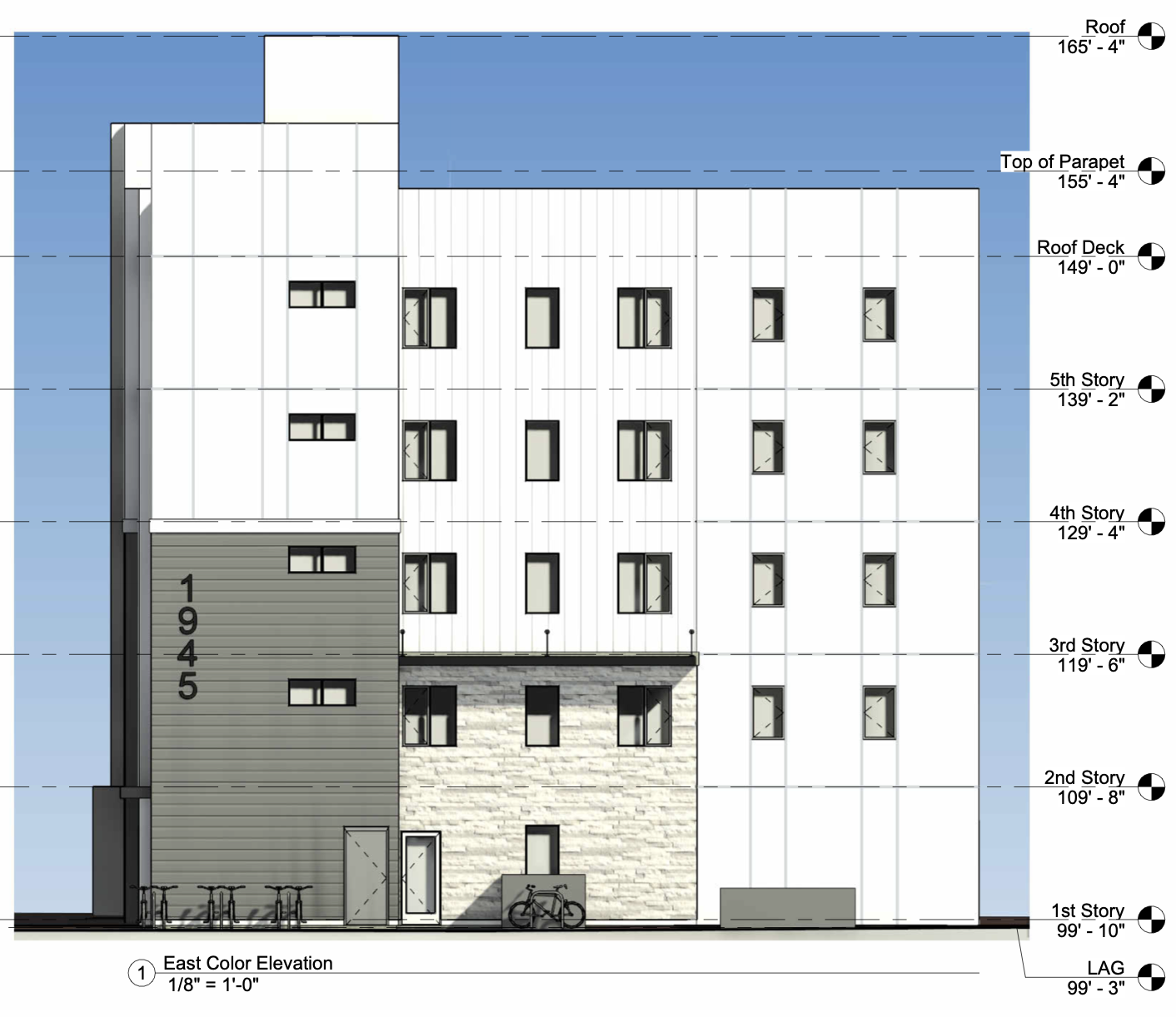 1945 South Carmona Avenue East Elevation