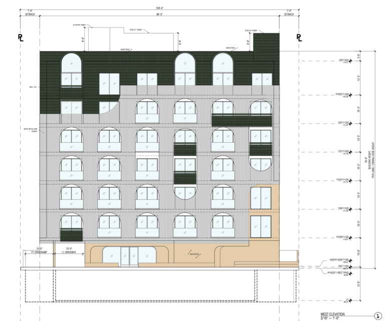 3648-52 South Empire Drive West Elevation
